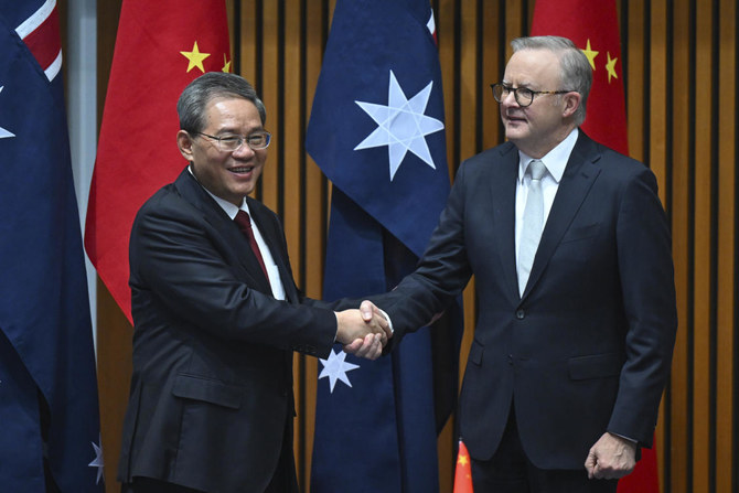 Chinese premier agrees with Australia to ‘properly manage’ differences