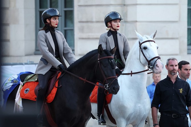 Gigi Hadid hits the runway on horseback in Paris 