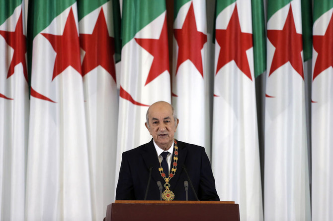 Algeria president says intends to run for second term