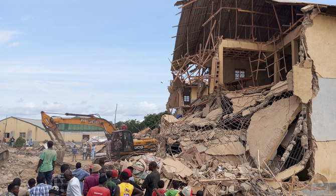 The collapse of a school in northern Nigeria leaves 22 students dead, officials say