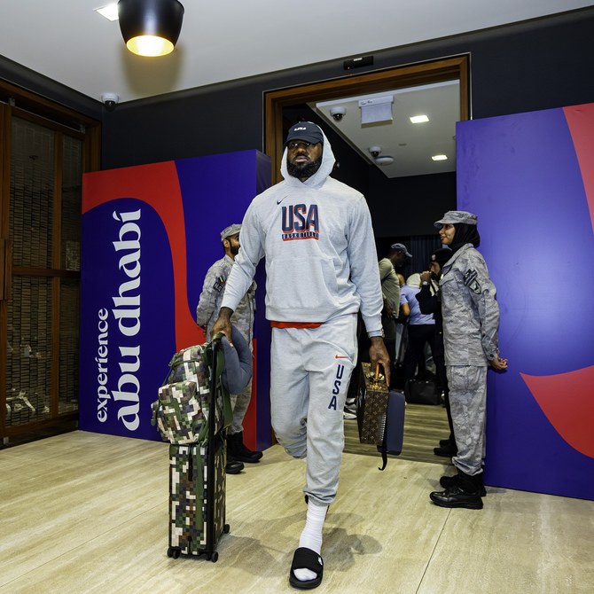 US basketball team arrives in Abu Dhabi