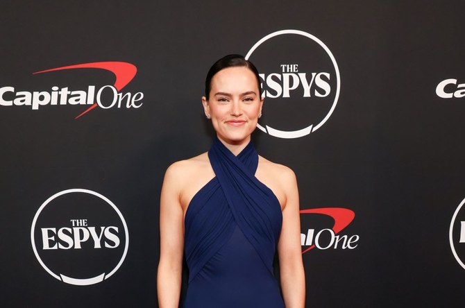 Daisy Ridley takes a chic turn in Elie Saab