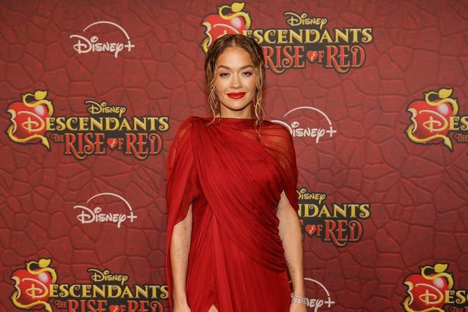 Rita Ora paints the town red in Elie Saab look at Disney premiere