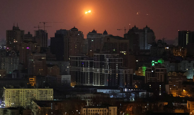 Explosions heard in Kyiv, air raid alert sounds: AFP