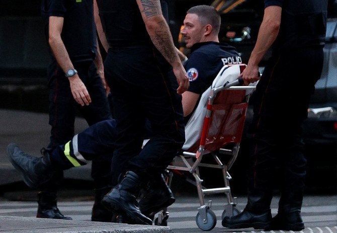 A police officer has been wounded in a knife attack in Paris. The attacker was killed by police