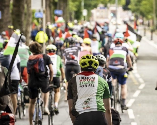 More than 1,200 UK cyclists ride to raise awareness, funds for Gaza