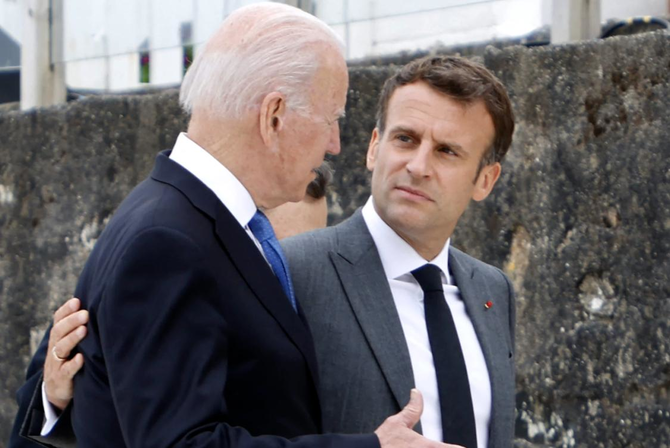 France’s Macron praises Biden’s ‘courage’ and ‘sense of duty’