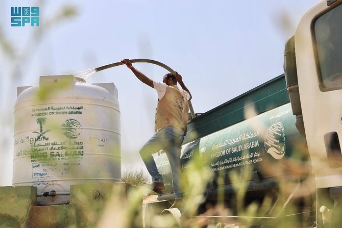 More than 12 million liters of water pumped into Yemen by KSrelief