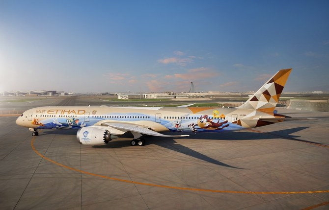 Etihad Airways flying high with classic cartoon caper