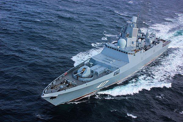 Russian warship docks in Algeria