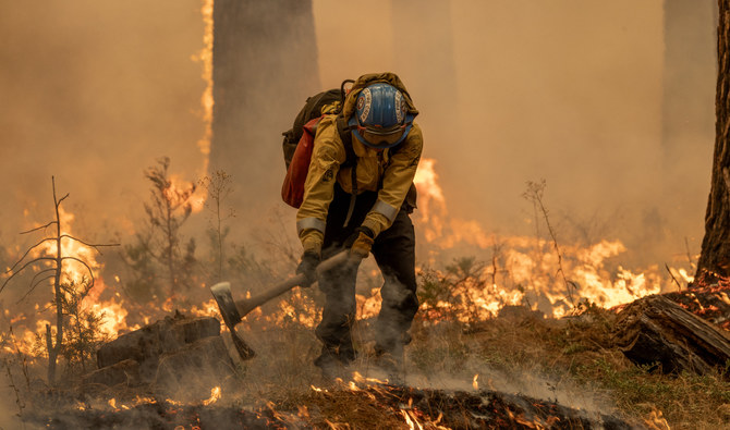 California’s largest fire of year rages in state’s north