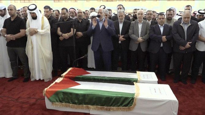 Thousands in Qatar bid farewell to slain Hamas chief