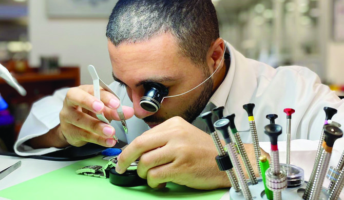 Abdulrahman Al-Zahrani says his childhood dream of becoming an aviation engineer set the stage for  his career in watchmaking. 
