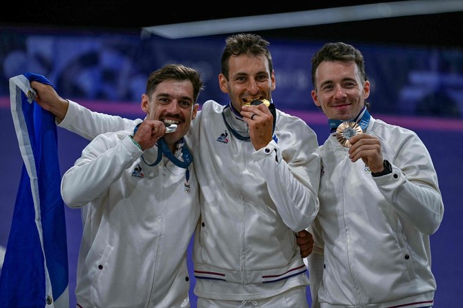 Joris Daudet leads a dominant French sweep of Olympic podium in BMX racing at the Paris Games