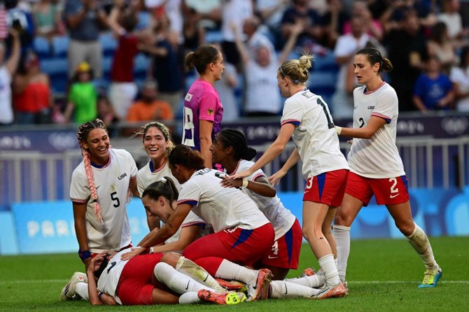 USA edge Germany in extra time to reach Olympic women’s football final