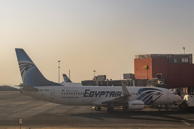 An EgyptAir Boeing 737-800 aircraft is pictured on the tarmac at Cairo International Airport in Cairo. (File/AFP)