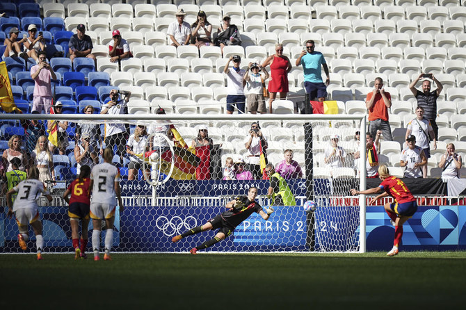 Berger saves Putellas penalty to clinch women’s soccer bronze for Germany in 1-0 win over Spain