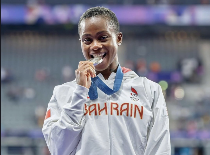 Bahrain’s Salwa Nasser wins silver in 400m race at Paris Olympics