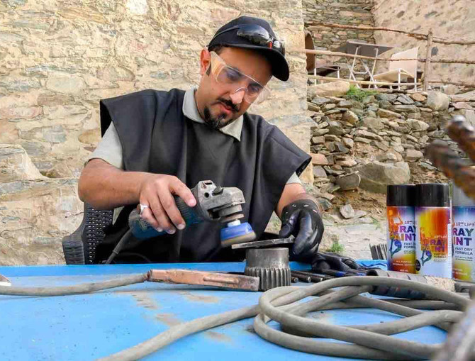 Saudi artist breathing new life into metal waste with innovative sculptures