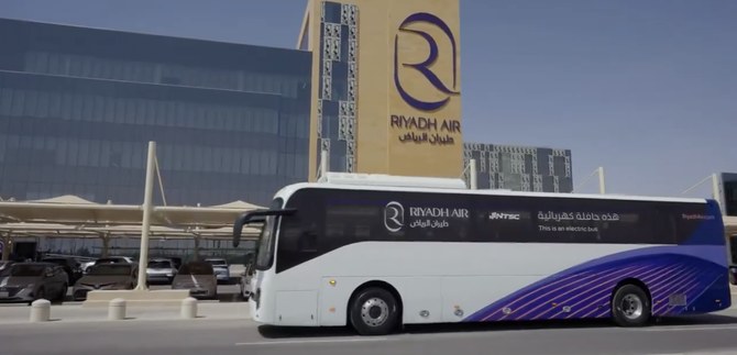 Riyadh Air unveils 1st electric bus as part of sustainable transport initiative