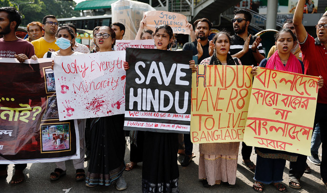 Attacks, online misinformation frighten Bangladeshi Hindus in wake of Hasina’s ouster