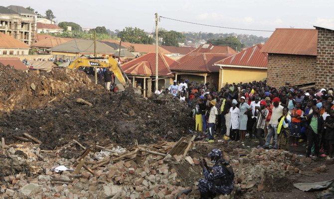 At least 18 dead after landfill site collapses in Uganda’s capital