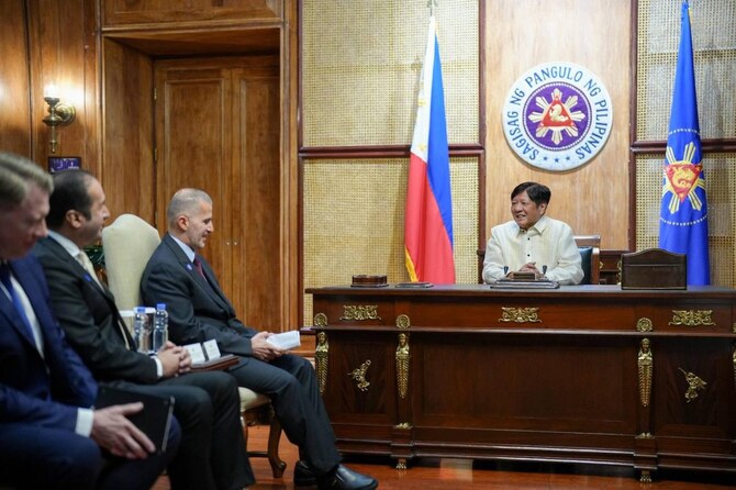 Philippine’s President Ferdinand Marcos Jr. meets with a delegation from the Emirates Nuclear Energy Corporation.