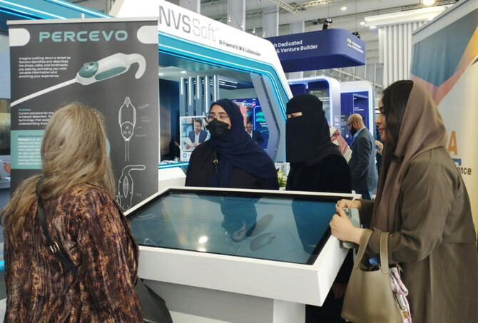 Percevo won the first prize at the CCIS Expo at Prince Sultan University and was showcased at LEAP 2024. (Supplied)