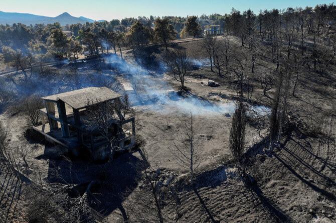 Greece tackles last of wildfire near Athens, assesses damage