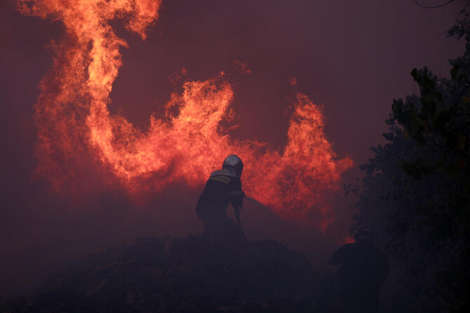 Greece tackles last of wildfire near Athens, assesses damage