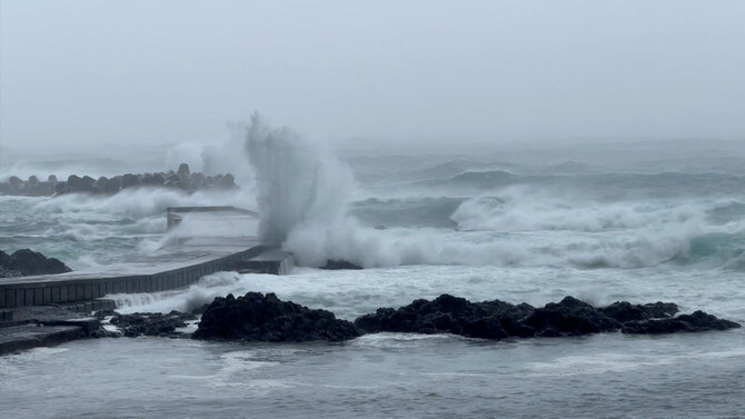 Flights and trains canceled in Tokyo area as a strong typhoon swerves nearby