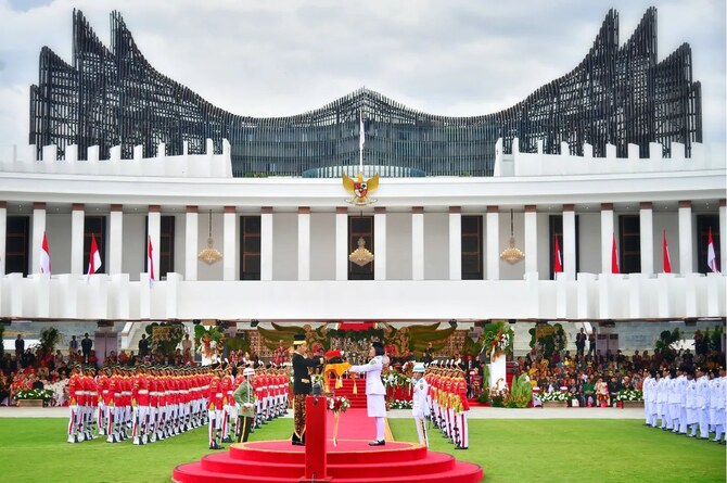 Indonesia holds first Independence Day ceremony in future capital, Nusantara