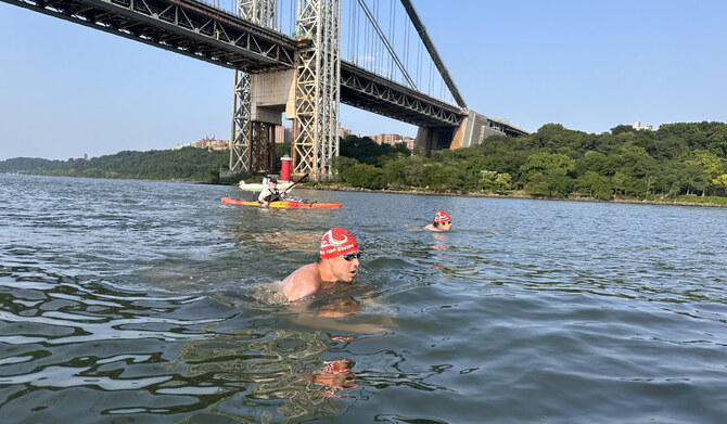 Saudi brothers make waves in open-water swimming