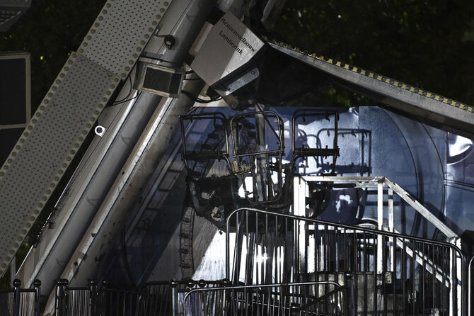 At least 23 injured when fire breaks out on a Ferris wheel in eastern Germany