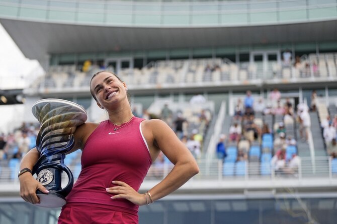 Aryna Sabalenka wins first title since Australian Open, beating Jessica Pegula at Cincinnati