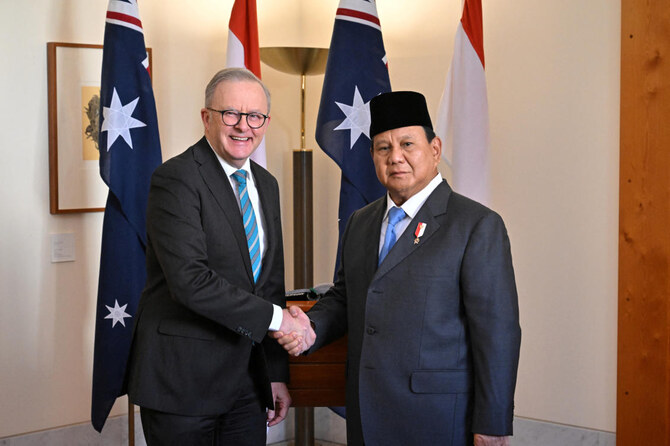 Indonesia’s president-elect Prabowo visits Australia, unveils defense pact