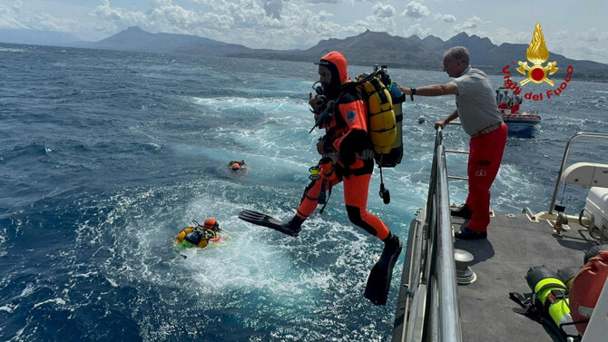 12-minute search shifts resume for 6 from sunken yacht off Sicily, including tech giant Mike Lynch