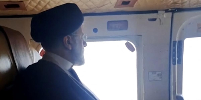 Iran’s former President Ebrahim Raisi on board the helicopter that was involved in a crash in which he was killed. 