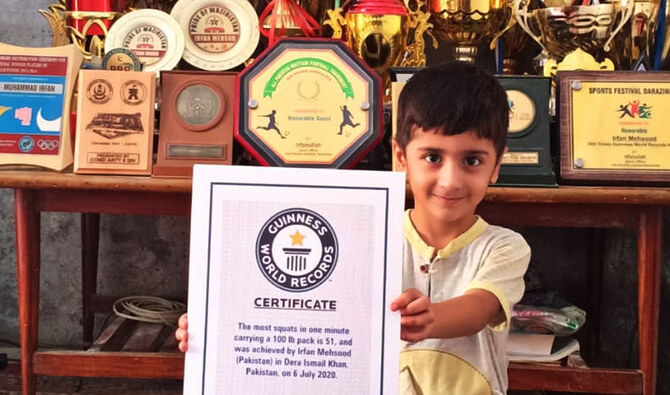 Pakistani father-son duo make Guinness world record for ‘fastest time to climb around a person’