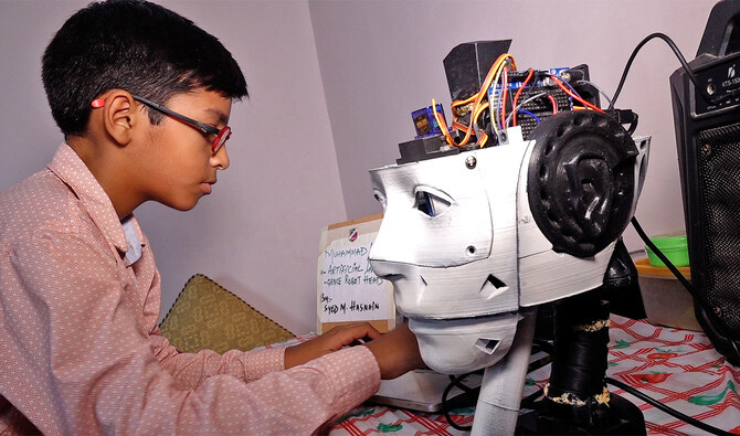 Pakistani sixth-grader builds AI assistant robot called Muhammad Ali 