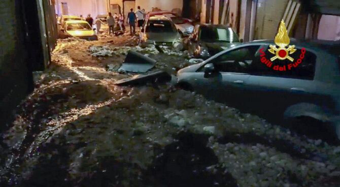 Landslide in southern Italy leaves woman and son missing, feared dead