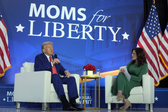 Trump seeks to activate his base at Moms for Liberty gathering but risks alienating moderate voters