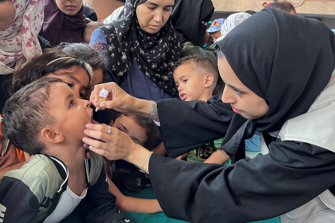 Large-scale polio vaccinations begin in war-ravaged Gaza