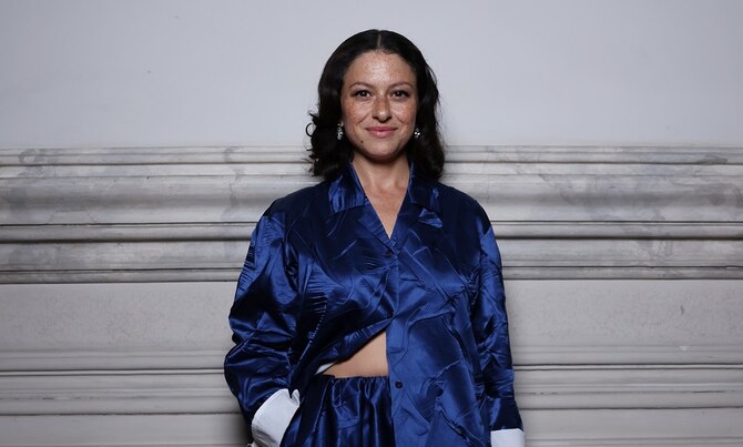 Alia Shawkat spotted at Miu Miu event during Venice Film Festival