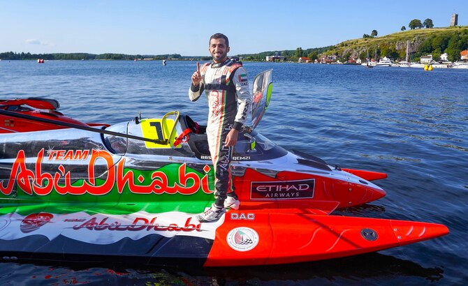 UAE’s Rashed Al-Qemzi takes powerboat pole position in Italy