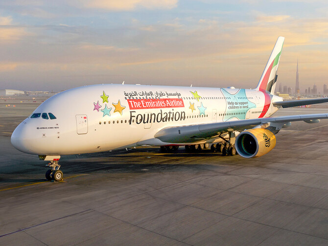 Emirates unveils A380 livery inspired by charity foundation