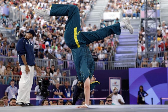 Panic on the streets of Paris for Australian Olympic breaker ‘Raygun’