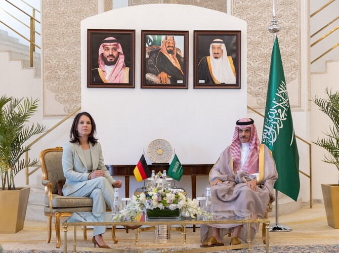 Saudi foreign minister meets with German counterpart