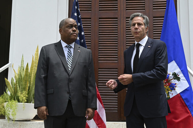 Blinken arrives in Haiti to show US support for fighting gang violence