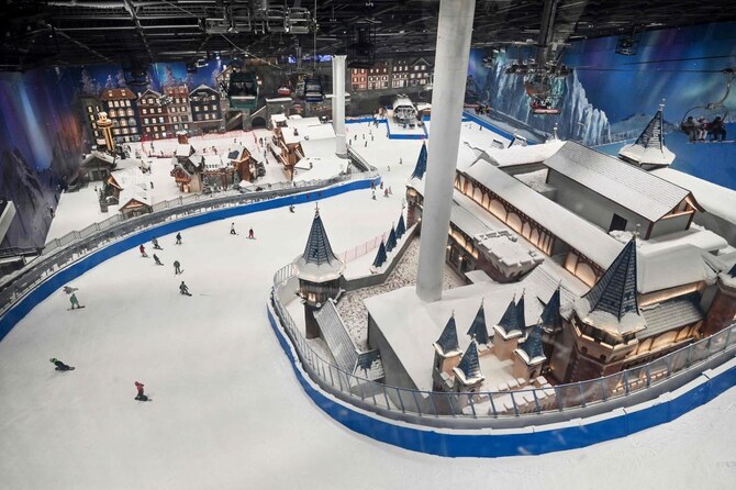 World’s largest indoor ski resort opens in Shanghai as China logs hottest month